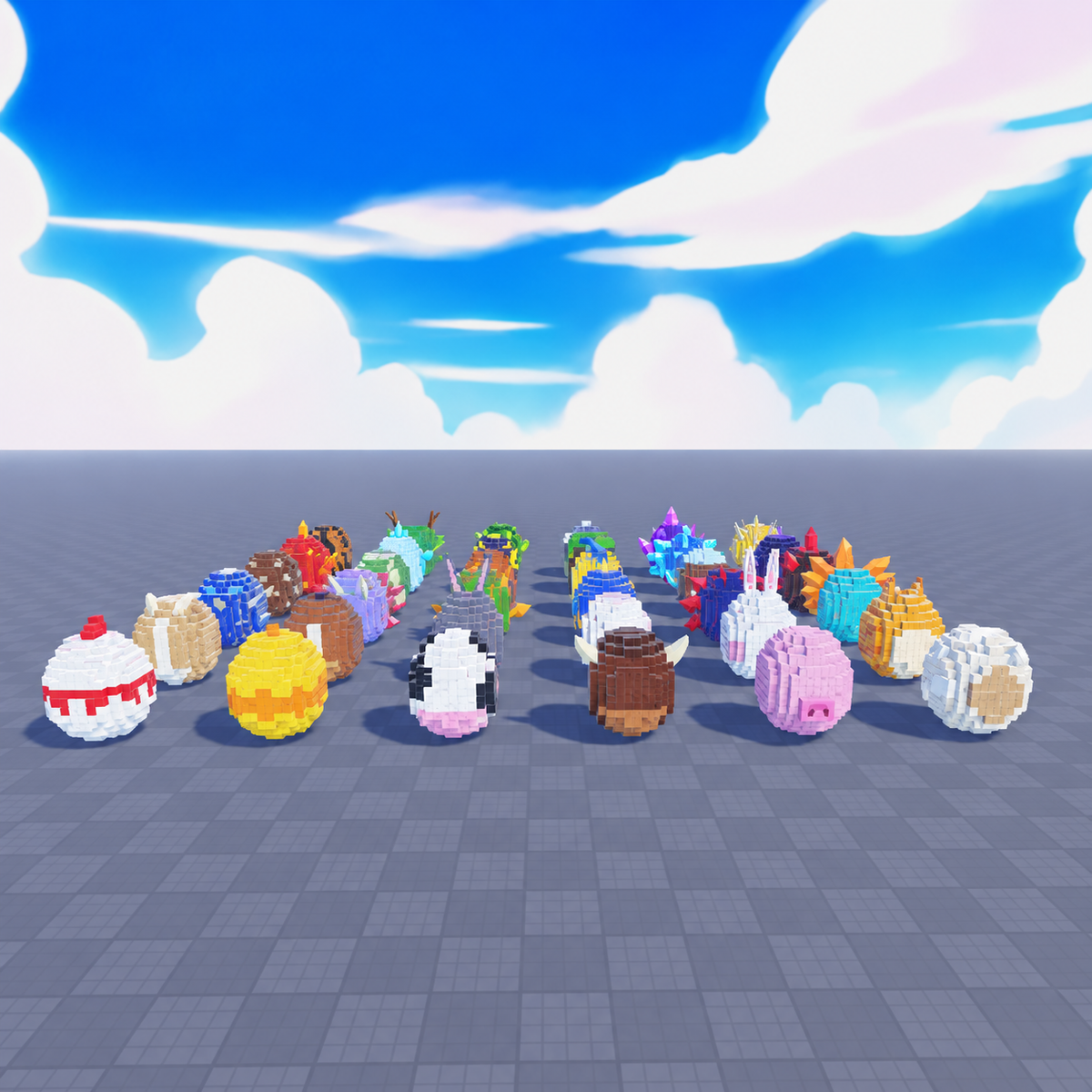 Square centered preview of the 36 Animal & Creatures Egg Pack for Roblox Studio.