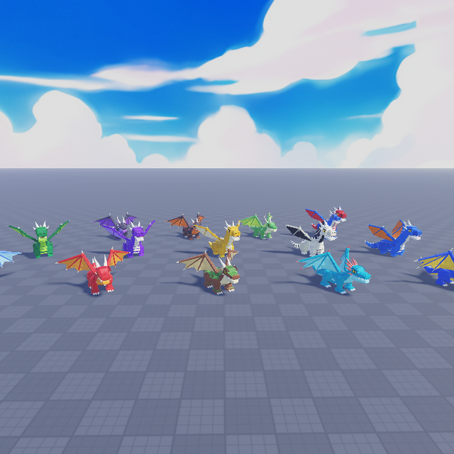 Dragon Pack (Rigged + Animated)