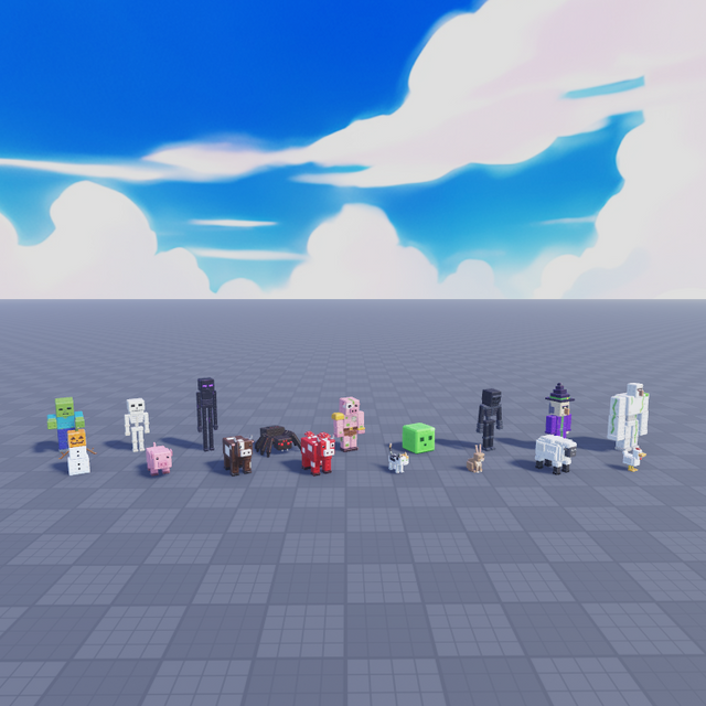 Mob Pack (Rigged + Animated)